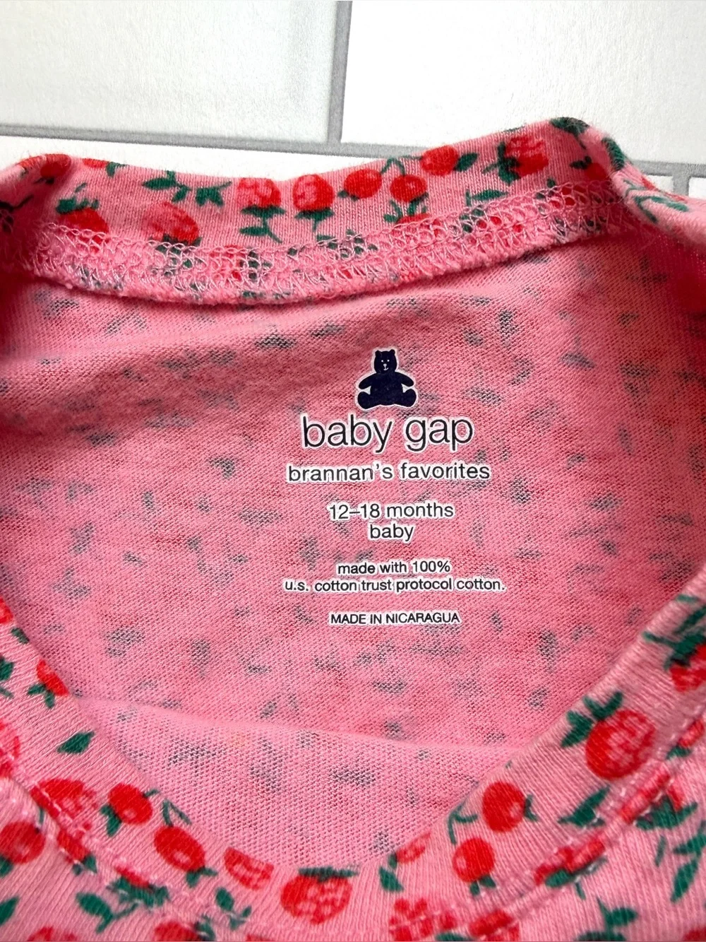 18M🍓 GAP Strawberry Short Sleeve T Shirt Bundle Ruffle Fashion Girl Balloons
